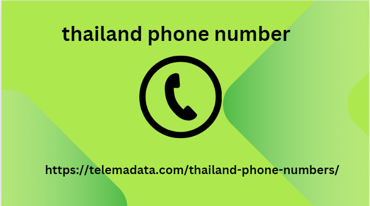 thailand phone number