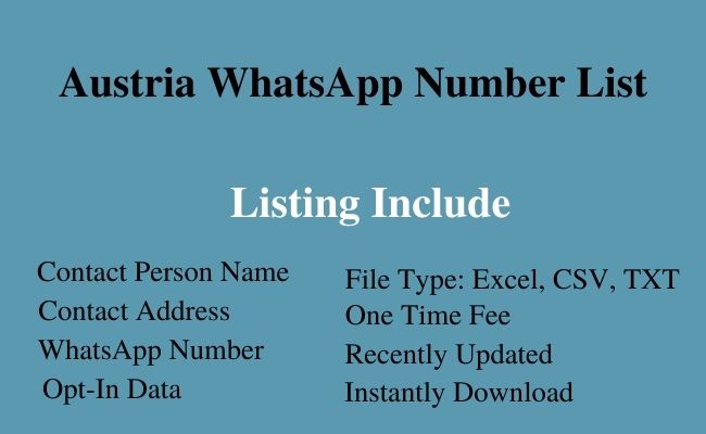Austria whatsapp number list