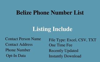 Belize phone number list