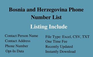 Bosnia and Herzegovina phone number list