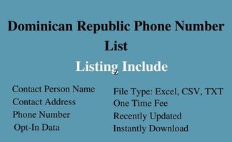 Dominican Republic phone number list