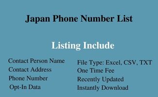 Japan phone number list