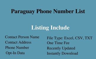 Paraguay phone number list