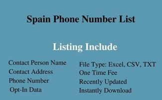 Spain phone number list