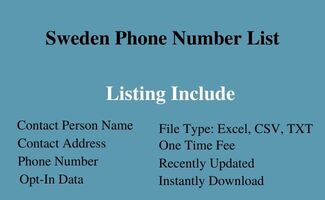 Sweden phone number list