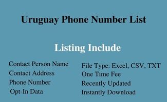 Uruguay phone number list